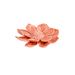 Cosy @ Home Bloem Style5 Terracotta 12,6x12,6xh2,5cm  Rond Keramiek