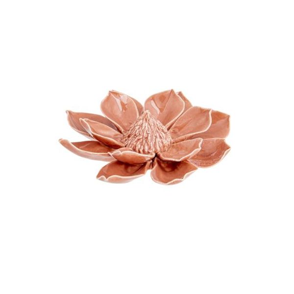 Cosy @ Home Bloem Style5 Terracotta 12,6x12,6xh2,5cm  Rond Keramiek