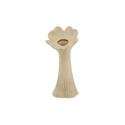 Vase Flower Matt Finish Beige 11,3x9,8xh 24cm Allonge Ceramique  Cosy @ Home