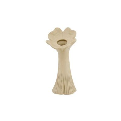 Vase Flower Matt Finish Beige 13,8x13,8x H29,4cm Allonge Ceramique  Cosy @ Home