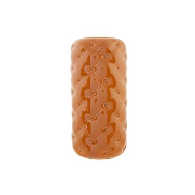 Vase Chesterfield Dots Camel 14x14xh30cm  Rond Gres  Cosy @ Home