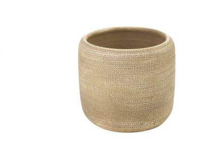 Bloempot Groves Zand 16x16xh14cm Aardewe Rk