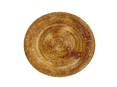 Schotel Rough Wash Terracotta 30x30xh4cm  Rond Aardewerk