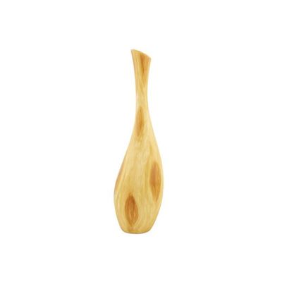 Vase Olive Wood Look Naturel 17x17xh60cm  Rond Gres  Cosy @ Home