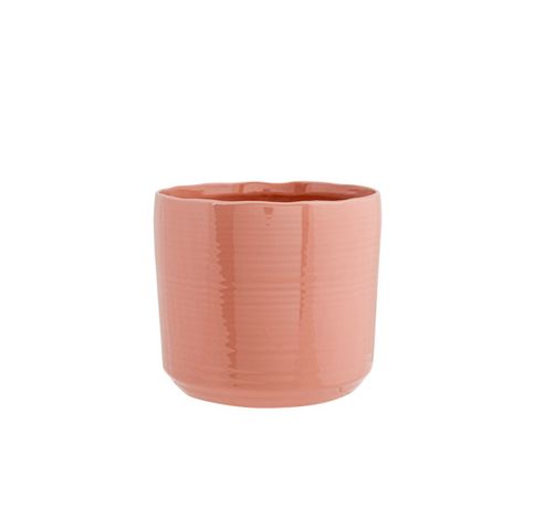 Cachepot Vieux Rose 16,5x16,5xh15cm Cyli Ndrique Gres  Cosy @ Home