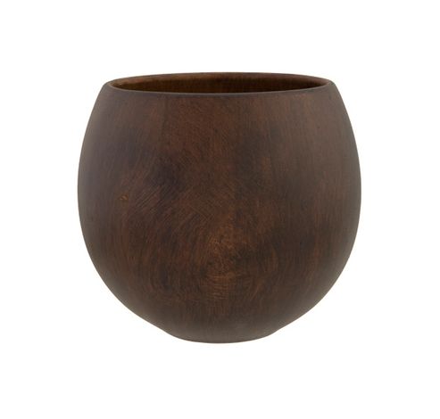 Cachepot Wood Look Brun 12,5x12,5xh11cm Sphere Gres  Cosy @ Home