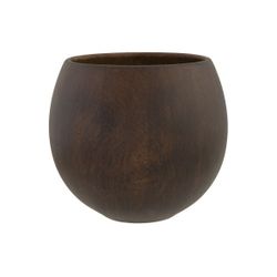 Cosy @ Home Cachepot Wood Look Brun 12,5x12,5xh11cm Sphere Gres 