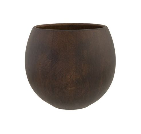 Cachepot Wood Look Brun 12,5x12,5xh11cm Sphere Gres  Cosy @ Home