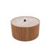 Cosy @ Home Doos Bruin 14,8x14,8xh8cm Rond Hout 