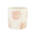 Cosy @ Home Bloempot Flower Print Roze 15x15xh15cm C Ilindrisch Aardewerk