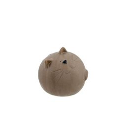 Cosy @ Home Chat Thick Matt Finish Brun 12,3x12,3xh1 2cm Rond Ceramique 