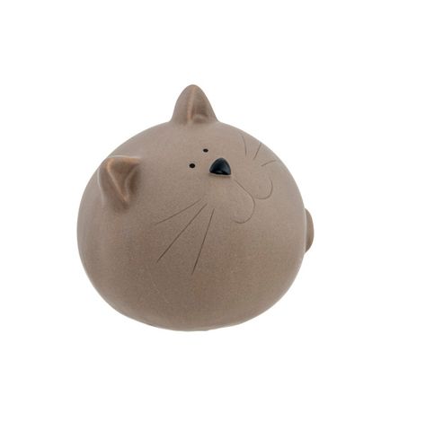 Chat Thick Matt Finish Brun 17,4x16,1xh1 6,2cm Rond Ceramique  Cosy @ Home