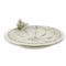 Schaaltje Bird - Feeder Creme 20x20xh9cm  Rond Cement 