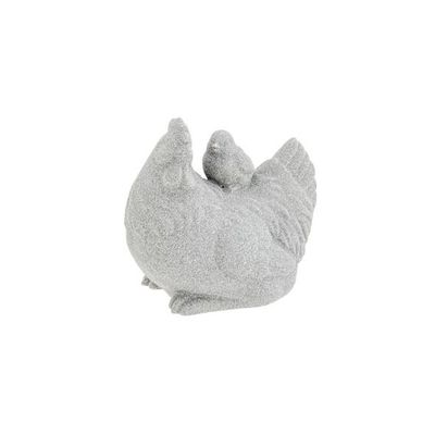 Poule Gris 15,5x11,6xh14,2cm Ceramique   Cosy @ Home