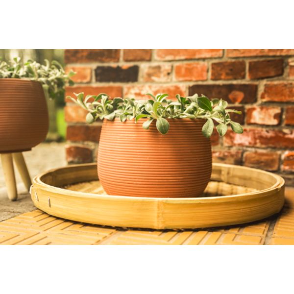 Cosy @ Home Cachepot Terracotta 17x17xh12cm Rond Ker Amiek