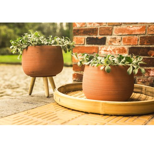 Cachepot Terracotta 17x17xh12cm Rond Cer Amique  Cosy @ Home