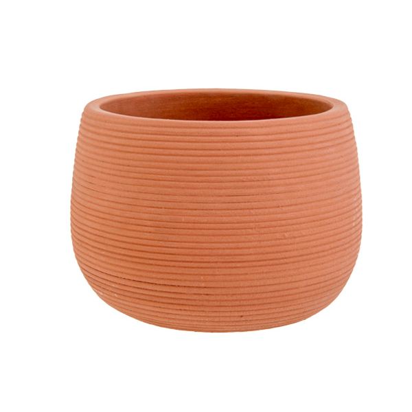 Cosy @ Home Cachepot Terracotta 17x17xh12cm Rond Ker Amiek