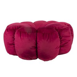 Cosy @ Home Coussin Flower Bordeaux 60x60xh20cm Poly Ester 