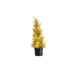 Kerstboom 25 Led Lights Glitter Goud 15x 15xh43cm Kunststof Excl 3 Aaa Batt 