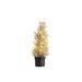 Kerstboom 25 Led Lights Glitter Champagn E 15x15xh43cm Kunststof Excl 3 Aaa Batt 