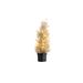 Kerstboom 25 Led Lights Glitter Champagn E 15x15xh43cm Kunststof Excl 3 Aaa Batt 