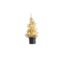 Kerstboom 15 Led Lights Glitter Champagn E 13x13xh33cm Kunststof Excl 3 Aaa Batt 