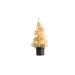 Kerstboom 15 Led Lights Glitter Champagn E 13x13xh33cm Kunststof Excl 3 Aaa Batt 