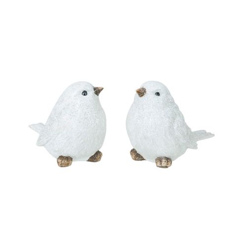 Oiseau Ass2 Gris Clair 13x7xh9,5cm Allon Ge Polyresine  Cosy @ Home