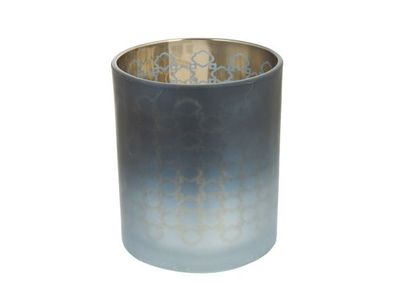 Bougeoir Degrade Bleu 10x10xh12cm Rond V Erre