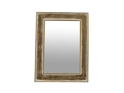 Cadre Photo White Wash Beige 15,5x11,5xh 2cm Rectangle Resine