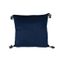 Kussen Flosh Donkerblauw 45x45xh10cm Pol Yester 