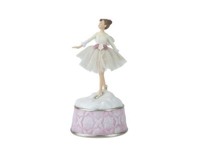 Figuur Fairy Music Box Creme 11x11xh21,5 Cm Resin