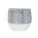 Cosy @ Home Bloempot Grey Wash Bruin 14x14xh12,5cm R Ond Aardewerk