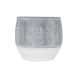 Cosy @ Home Bloempot Grey Wash Bruin 14x14xh12,5cm R Ond Aardewerk