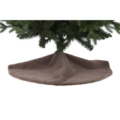 Robe Sapin Faux Rabbit Fur Brun D90cm Polyester 