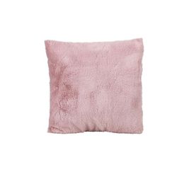 Cosy @ Home Kussen Faux Rabbit Fur Roze 45x45xh10cm Polyester 