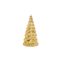 Lamp Kerstboom Incl. 3xlr44 Batt Goud 10 X10xh23cm Glas 