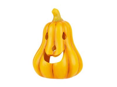 Citrouille Face Orange 14,3x13,2xh19cm A Llonge Ceramique