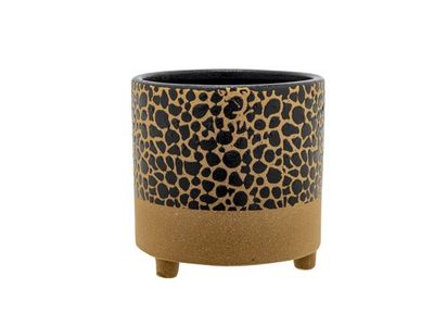 Bloempot Serra Skin Camel 13x13xh14cm Ro Nd Aardewerk