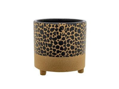 Bloempot Serra Skin Camel 11,5x11,5xh11c M Rond Aardewerk