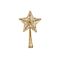 Kerstboompiek Star Glitter Koper 12x4xh2 8cm Kunststof 