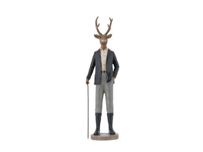 Figuur Dear Grijs 12,3x8,2xh43cm Re Sin