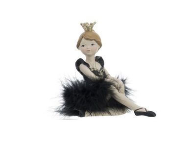 Balletdanser Elouise  Zwart 12x8xh11cm R Esin