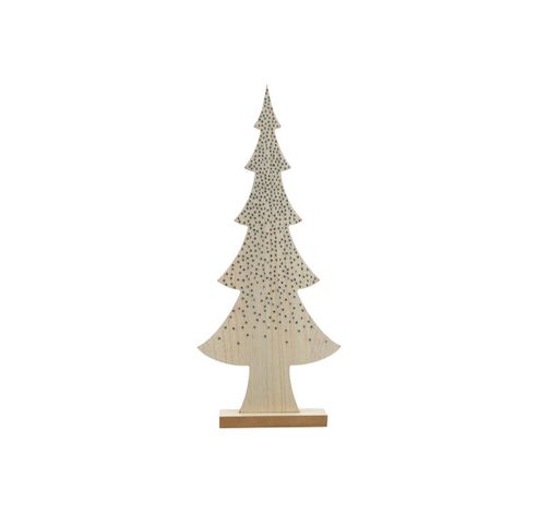 Arbre De Noël Strass Naturel 10,5x4xh25c M Bois  Cosy @ Home