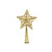 Kerstboompiek Star Glitter Goud 12x4xh28 Cm Kunststof 