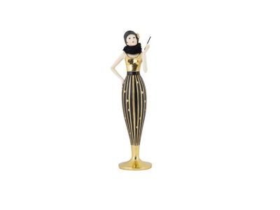 Dame Gold Zwart 9x7,6xh29,8cm Resin 