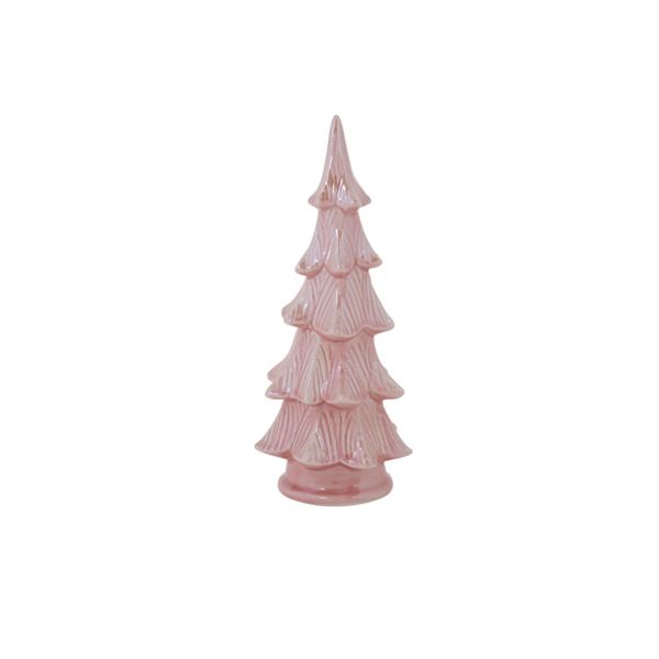 Kerstboom Elegant Roze 8,8x7,6xh20,1cm D Olomiet 