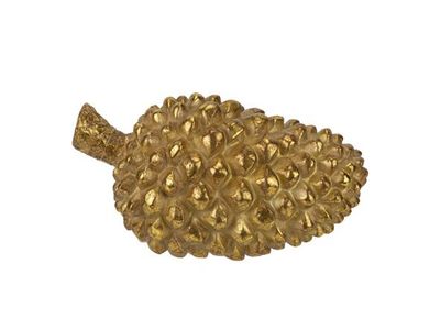 Pomme De Pin Dore 8x8xh13cm Resine 