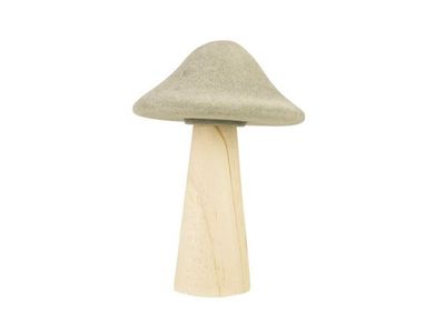 Paddenstoel Wood Look Stem Groen 12,2x12 Xh17,6cm Dolomiet
