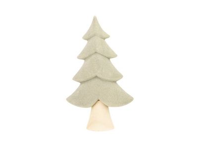 Arbre De Noël Velvet Vert 17,2x7,5xh29,8 Cm Allonge Dolomite